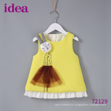 72129 Nuevo diseño para el vestido de la falda del puente de la niña